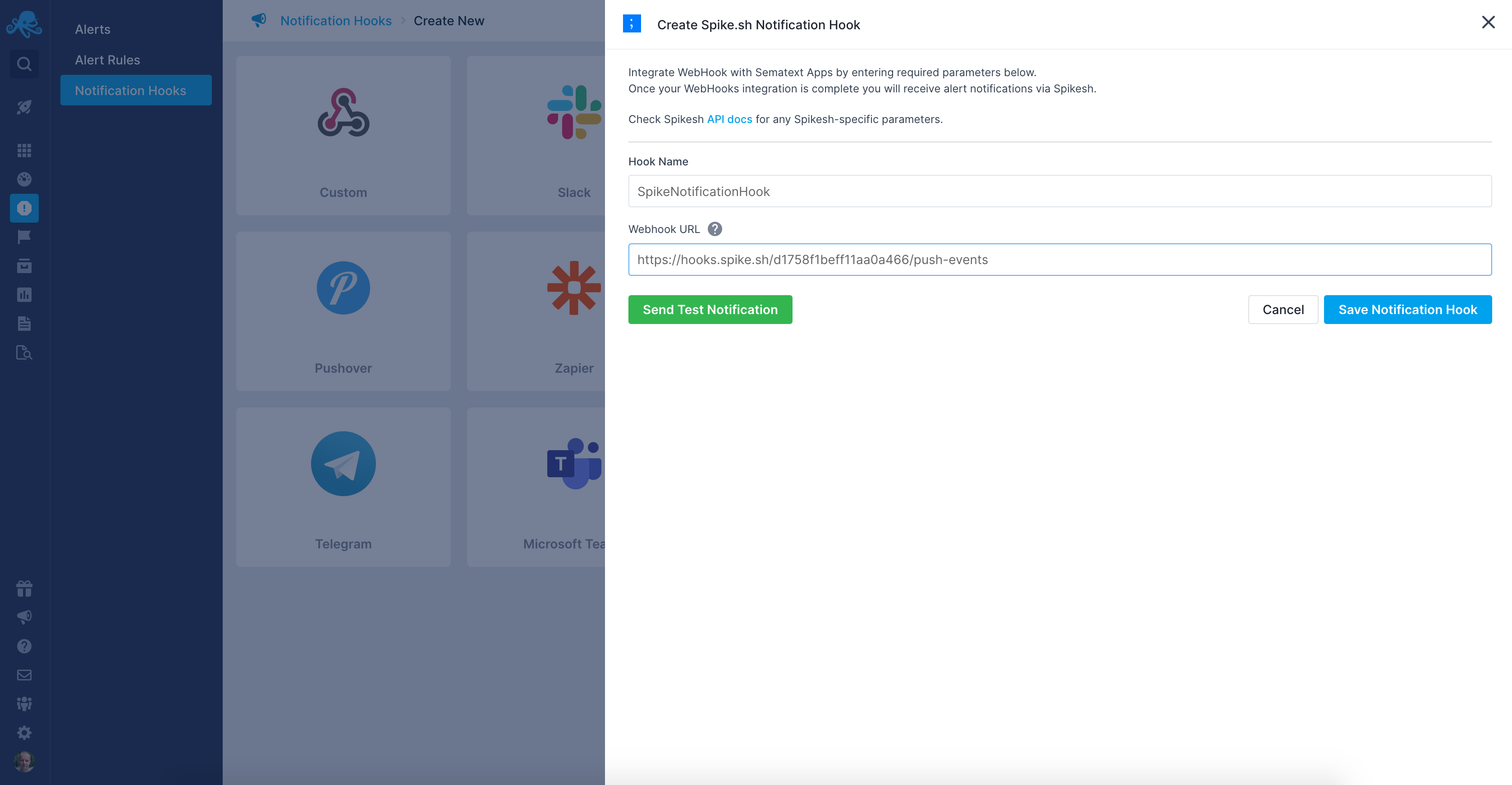 Create Spike.sh Integration