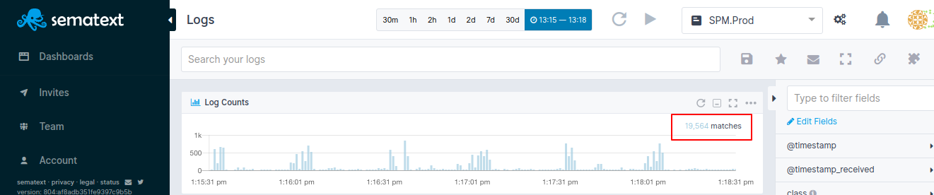 Logs App Log Count