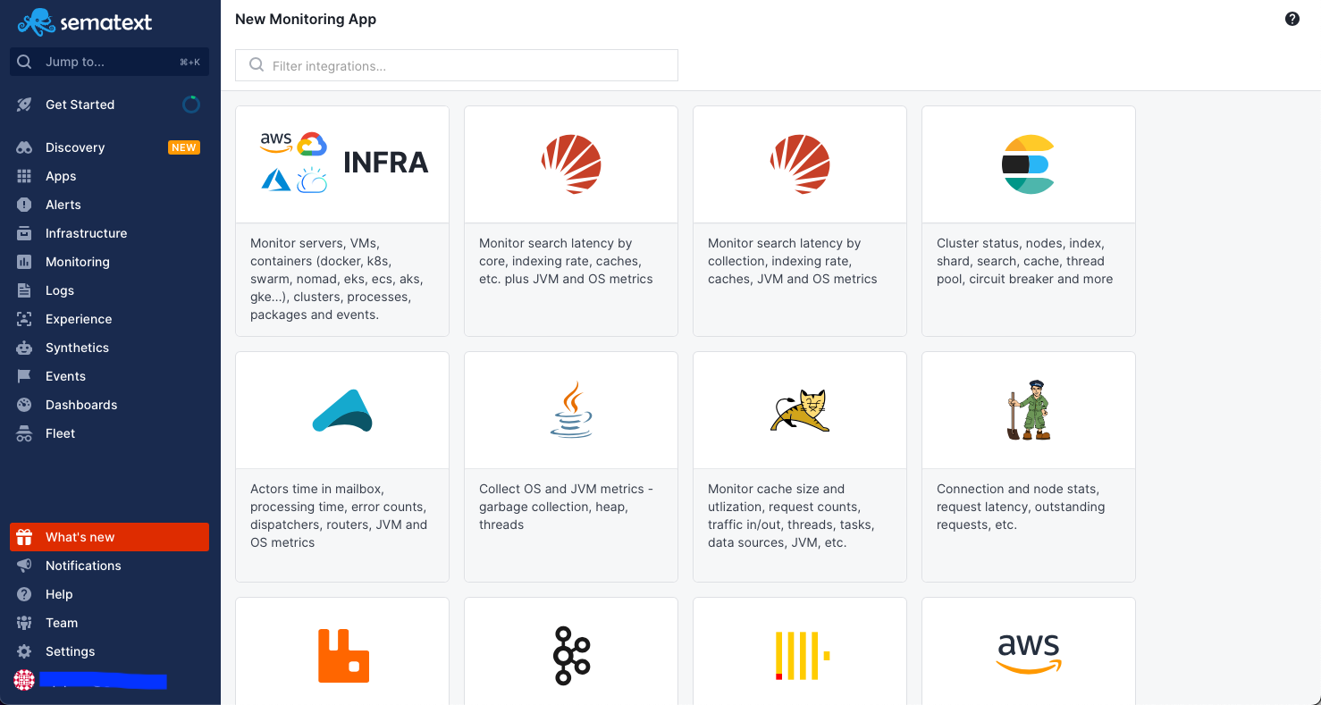 Choose a Monitoring Integration