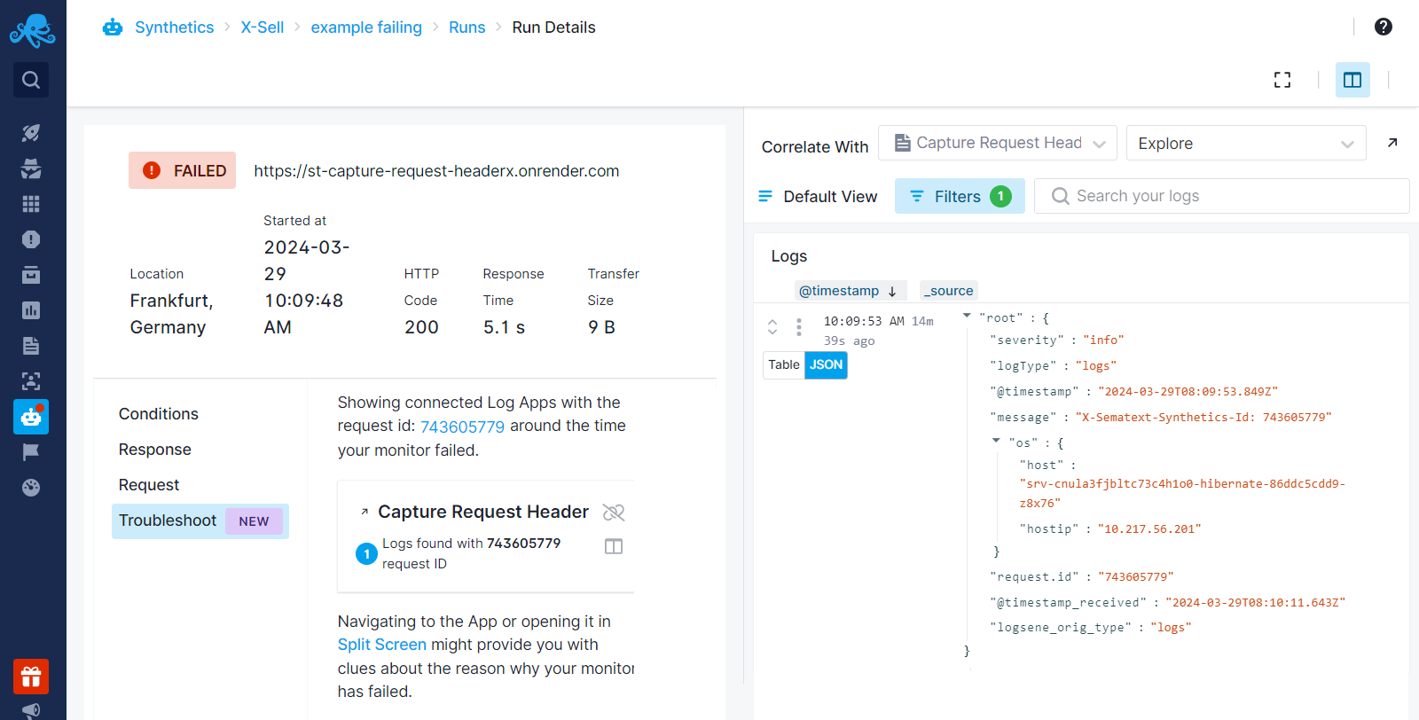 Request ID Logs