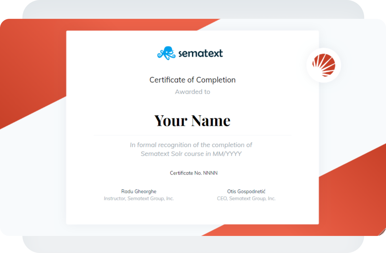 Solr Certificate